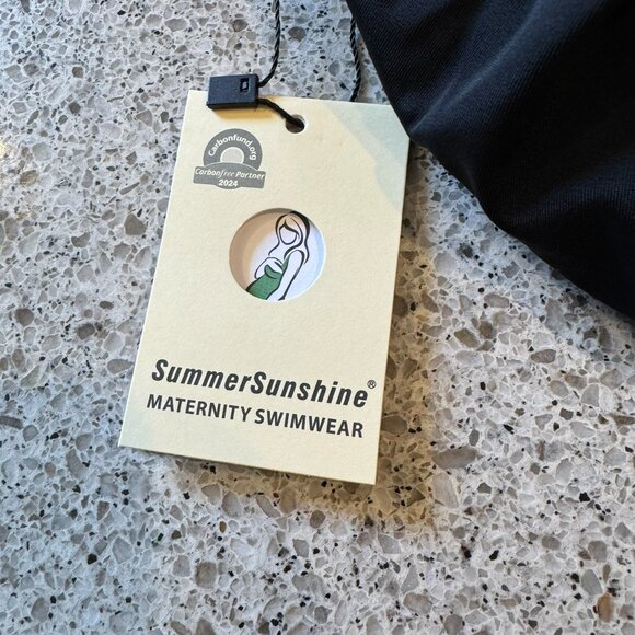 SUMMERSUNSHINE Maternity One Piece Swimwear Front Cross Pregnancy Swimsuit Bathi - Picture 2 of 3